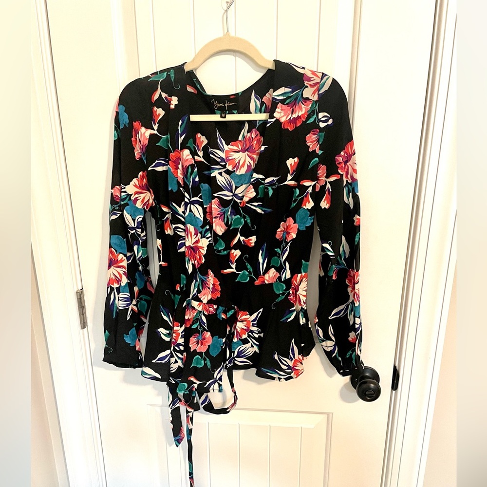Yumi Kim floral wrap top